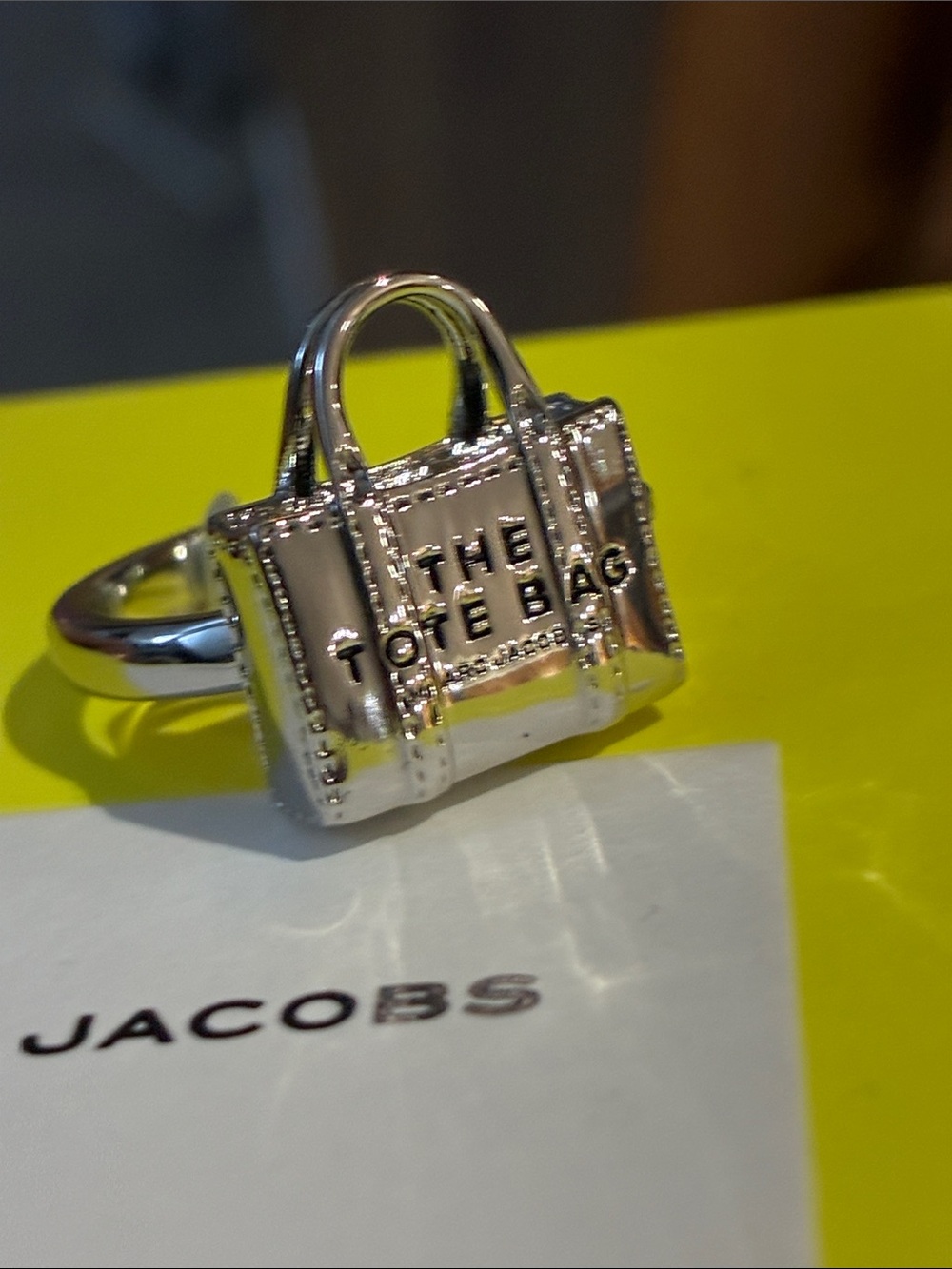Marc Jacob’s Tote bag silver ring